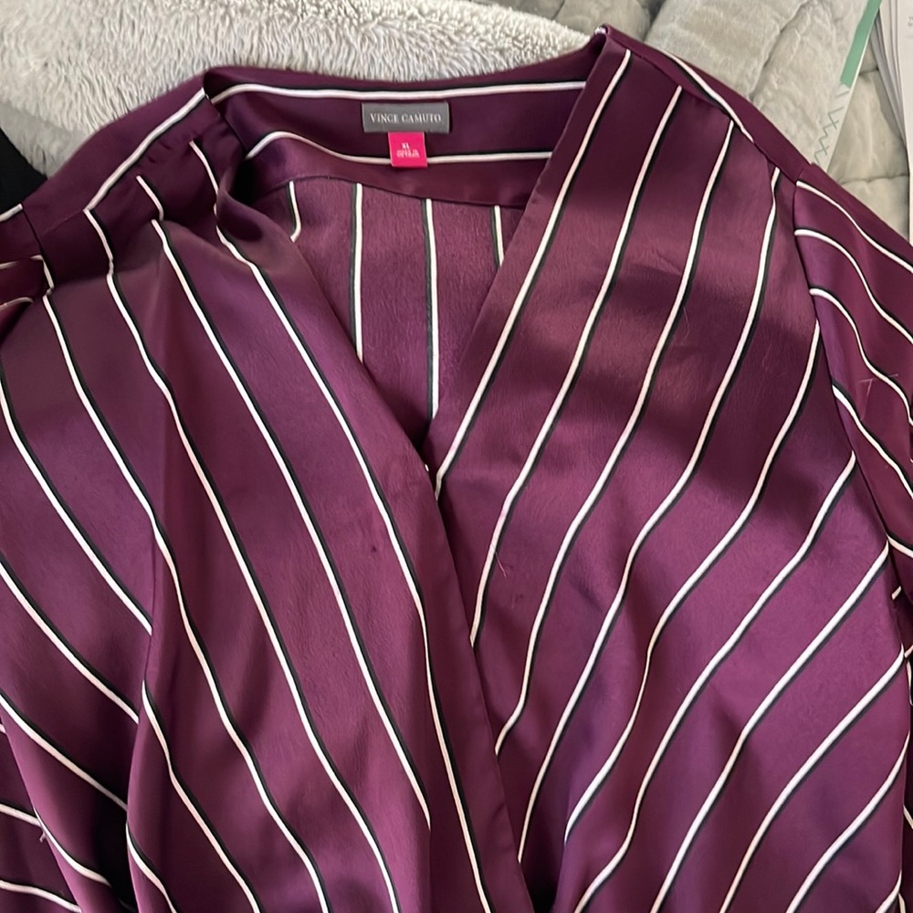 Vince Camaro wrap Hi/Low blouse